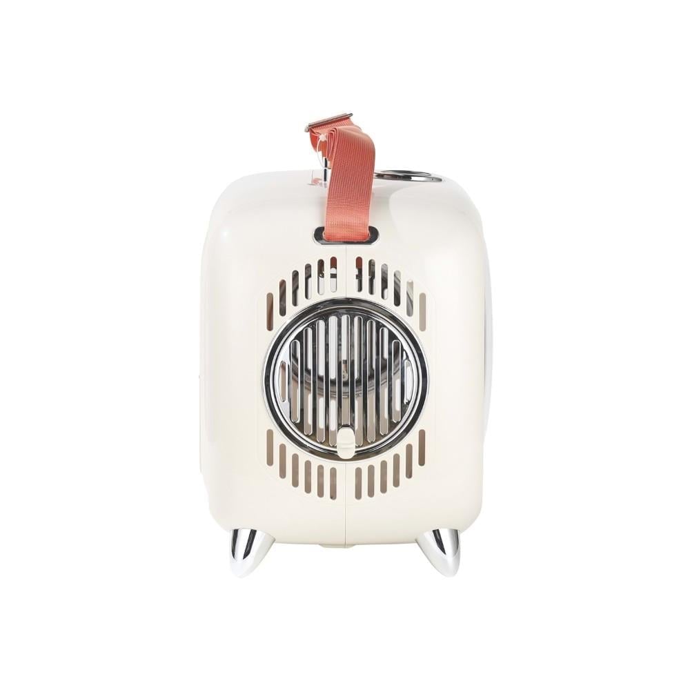 M-Pets Sixties Televizyon Şeklinde Kedi Taşıma Çantası 44.7x26.6x38.4 cm Beyaz