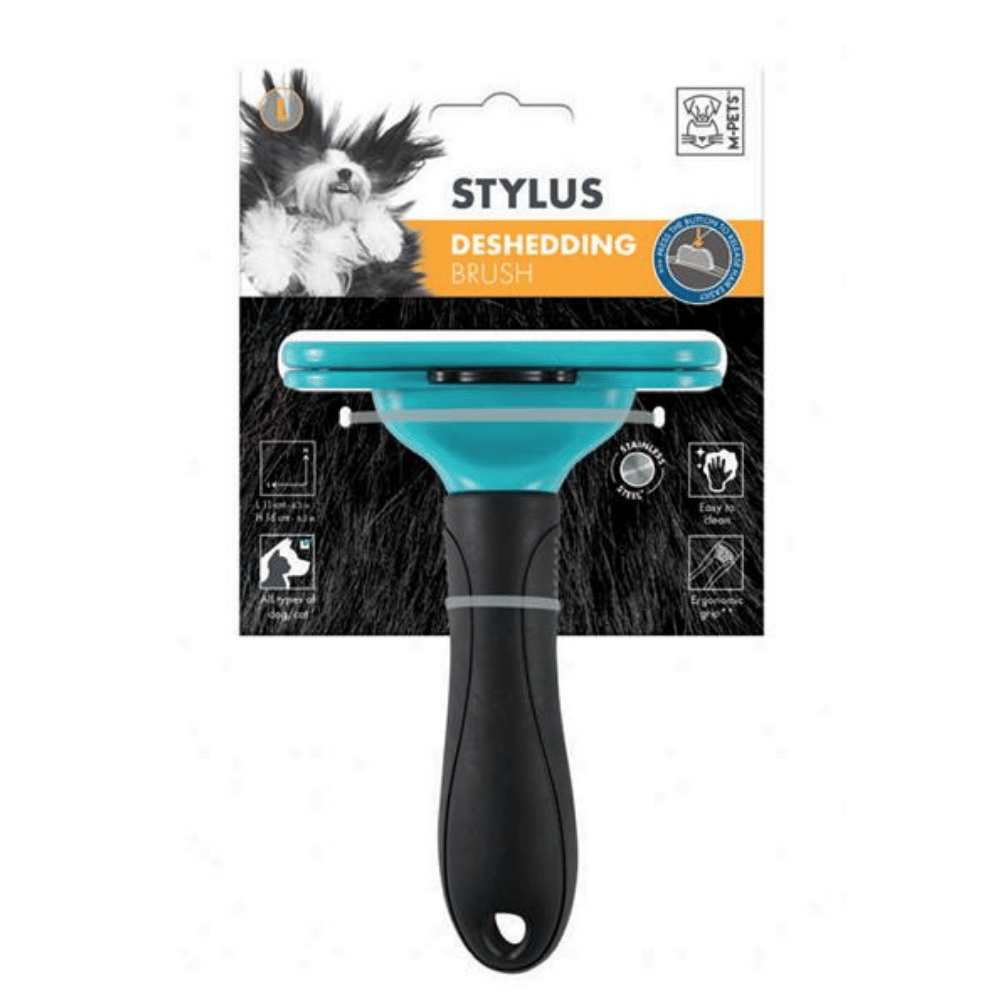 M-Pets Stylus Furminatör Basmalı Kedi Köpek Tarağı Large