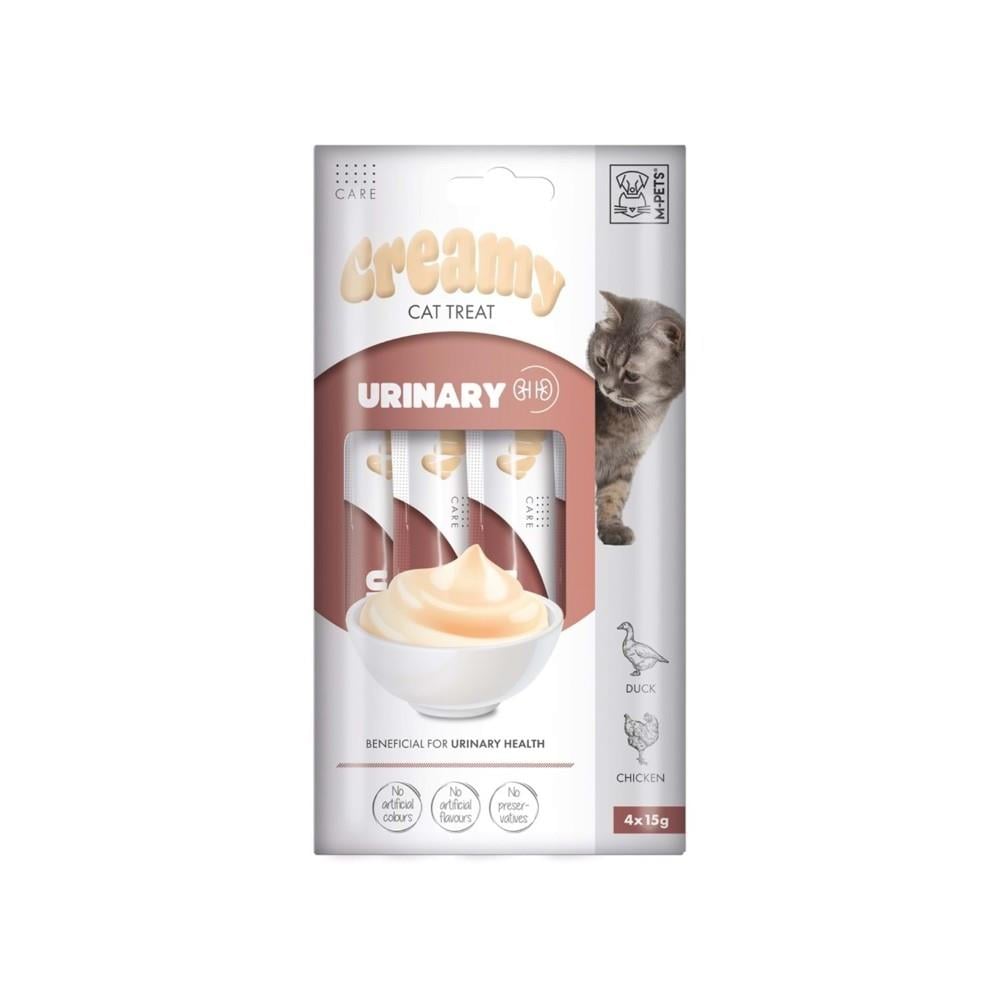 M-Pets Üriner Sistem Destekleyici Krema Kedi Ödül Maması 15 gr 4'lü