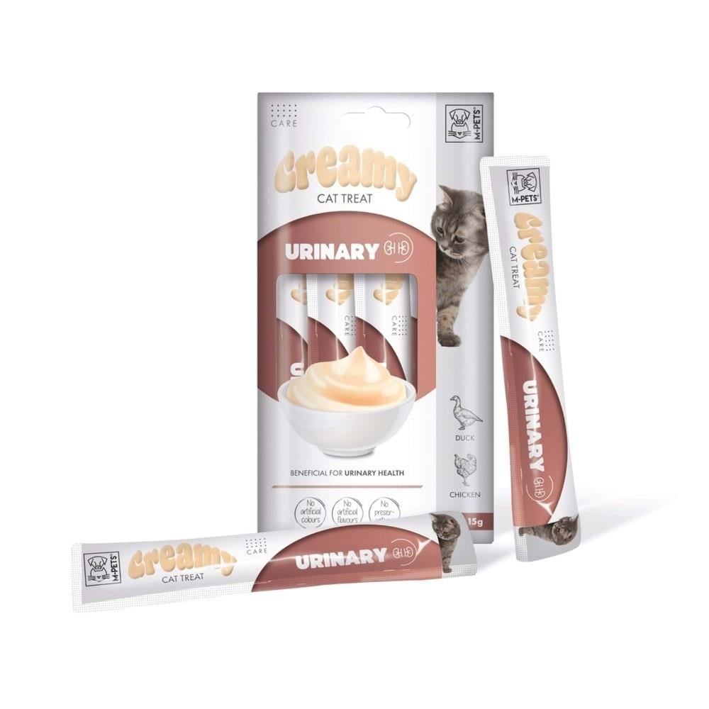 M-Pets Üriner Sistem Destekleyici Krema Kedi Ödül Maması 15 gr 4'lü