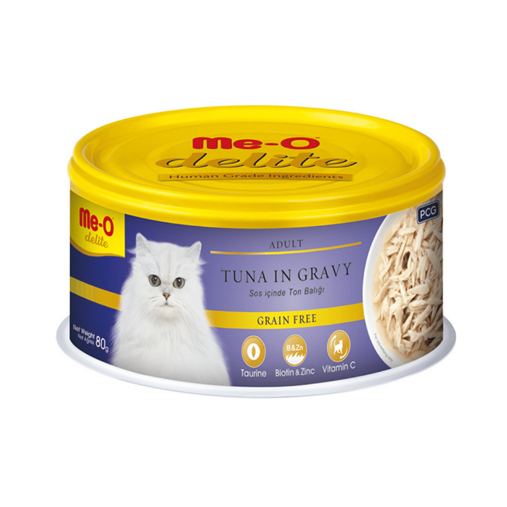 Me-O Delite Ton Balıklı Yetişkin Kedi Konservesi 80 gr