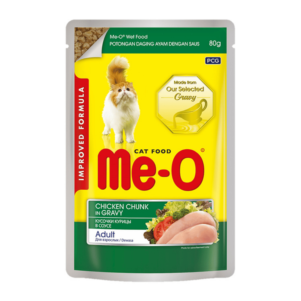 Me-O Pouch Tavuklu Yetişkin Kedi Konservesi 80 gr