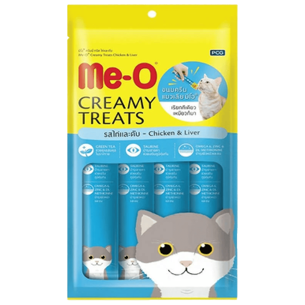 Me-O Tavuklu ve Ciğerli Krema Kedi Ödülü 4x15gr