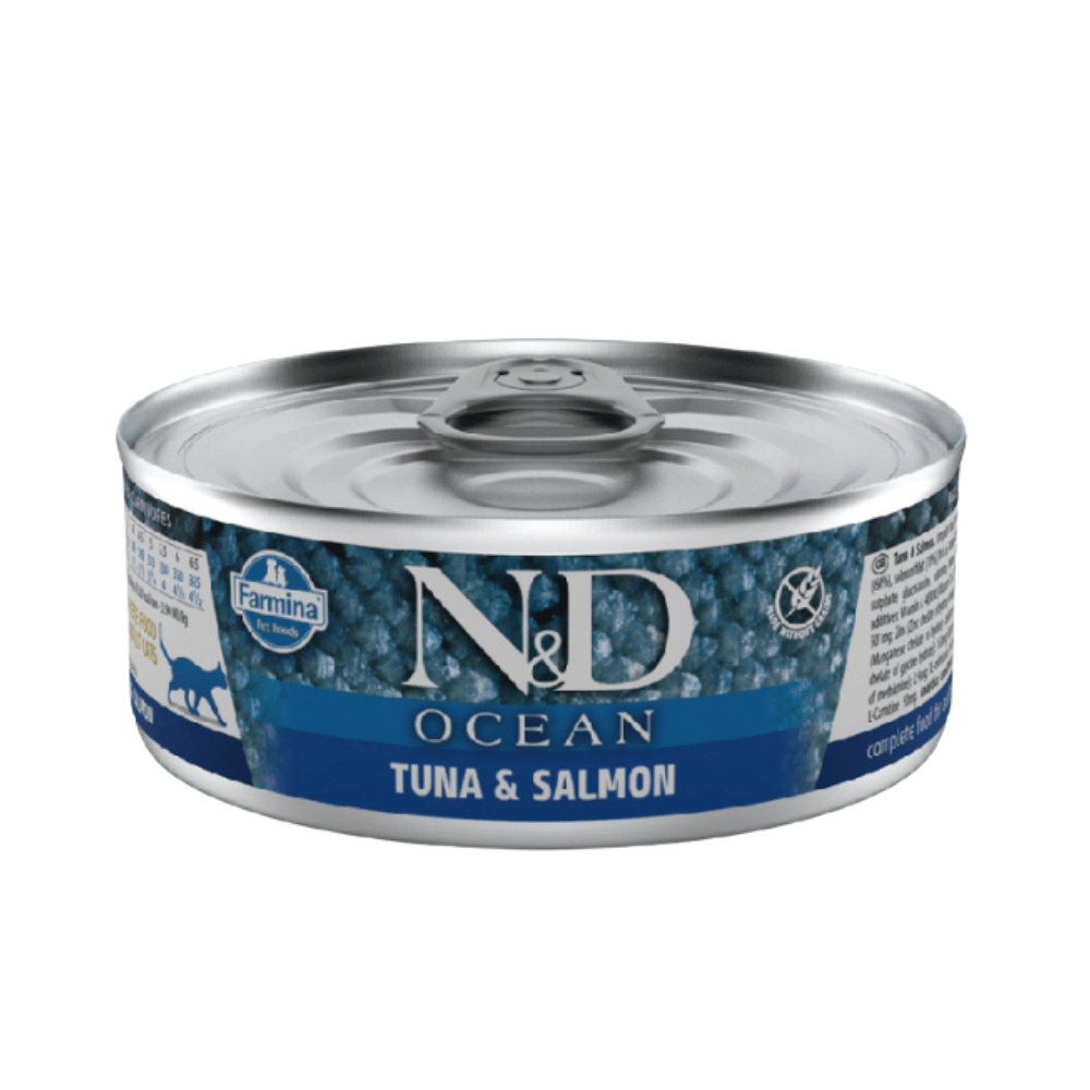 N&D Ocean Ton Balıklı Somonlu Tahılsız Yetişkin Kedi Konservesi 70gr