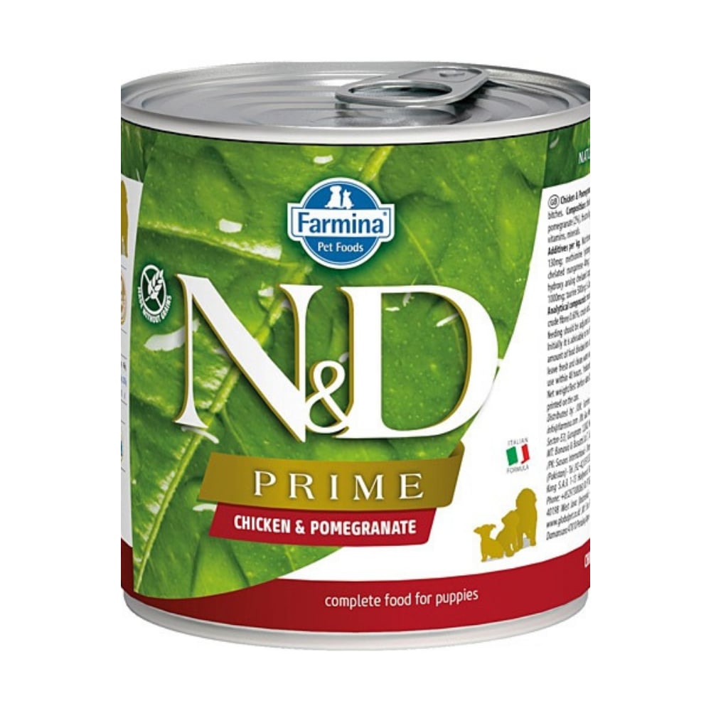 N&D Prime Tavuk Etli ve Narlı 285 gr Yavru Konserve Köpek Maması