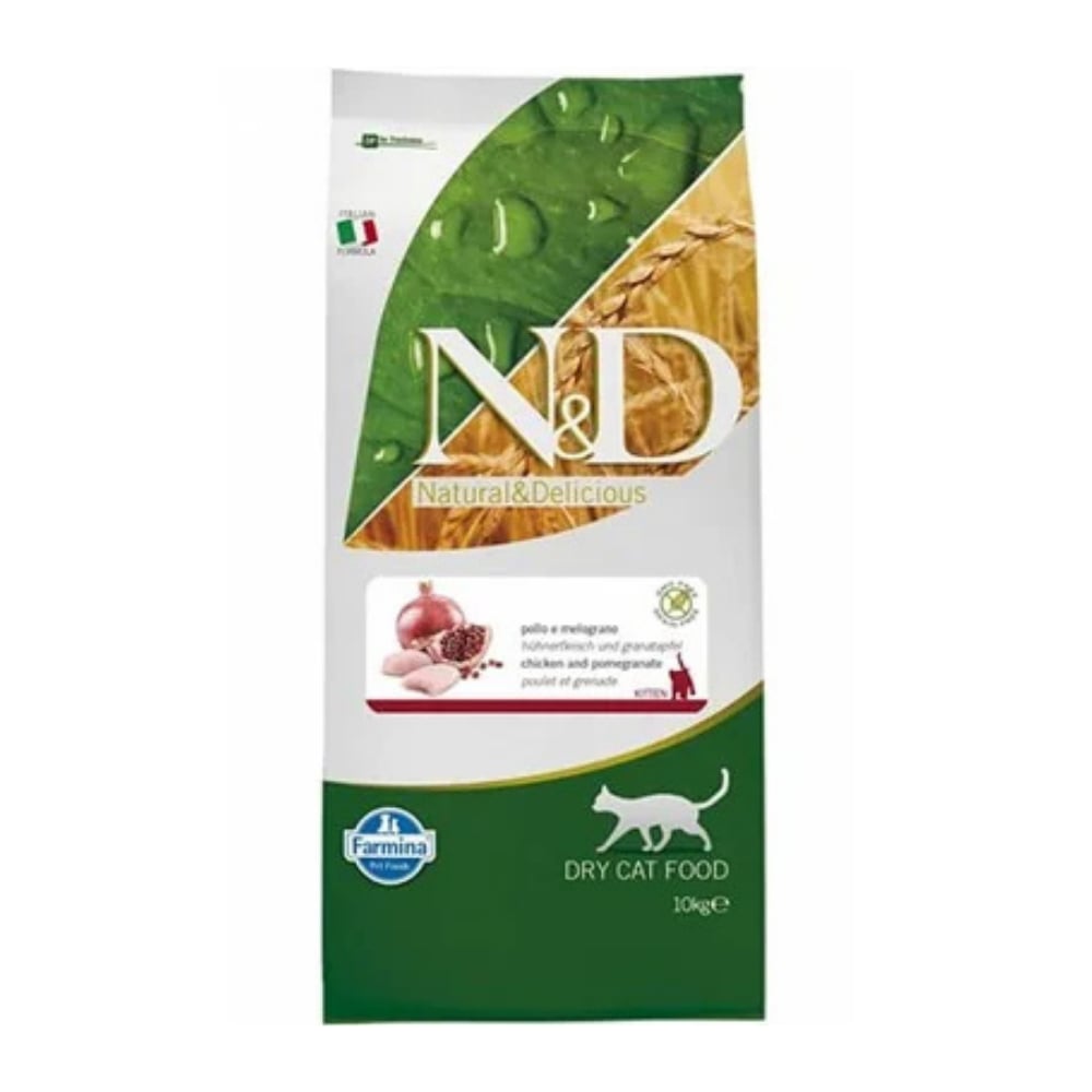 N&D Tahılsız Kitten Tavuk Nar Yavru Kedi Maması 10 Kg