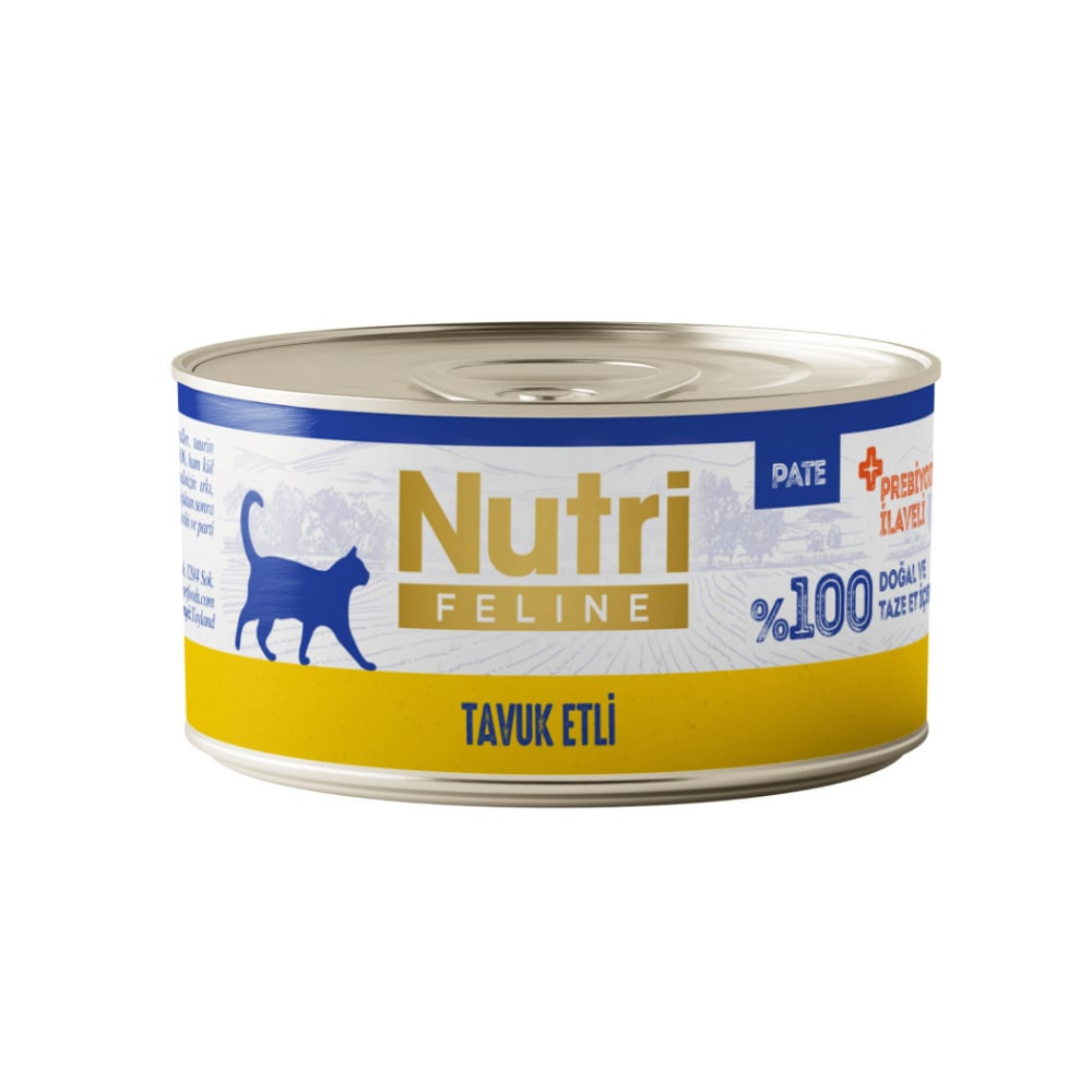 Nutri Feline Pate Tavuk Etli Tahılsız Kedi Konservesi 70gr