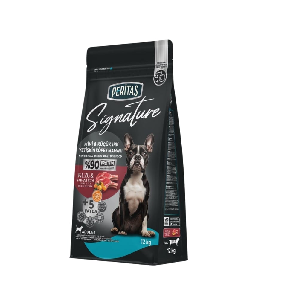 Peritas Signature Kuzulu Küçük Irk Yetişkin Köpek Maması 12 Kg
