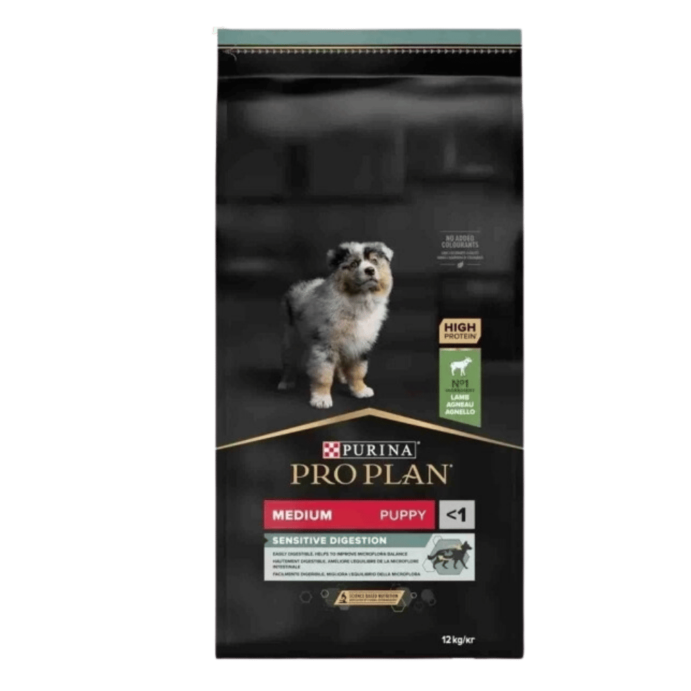 Pro Plan Puppy Medium Sensitive Digestion Kuzulu ve Pirinçli Orta Irk Yavru Köpek Maması 12kg