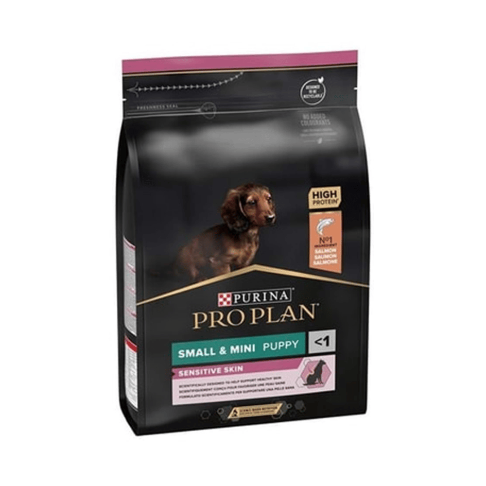 Pro Plan Puppy Small&Mini Sensitive Skin Somonlu Küçük Irk Yavru Köpek Maması 3kg