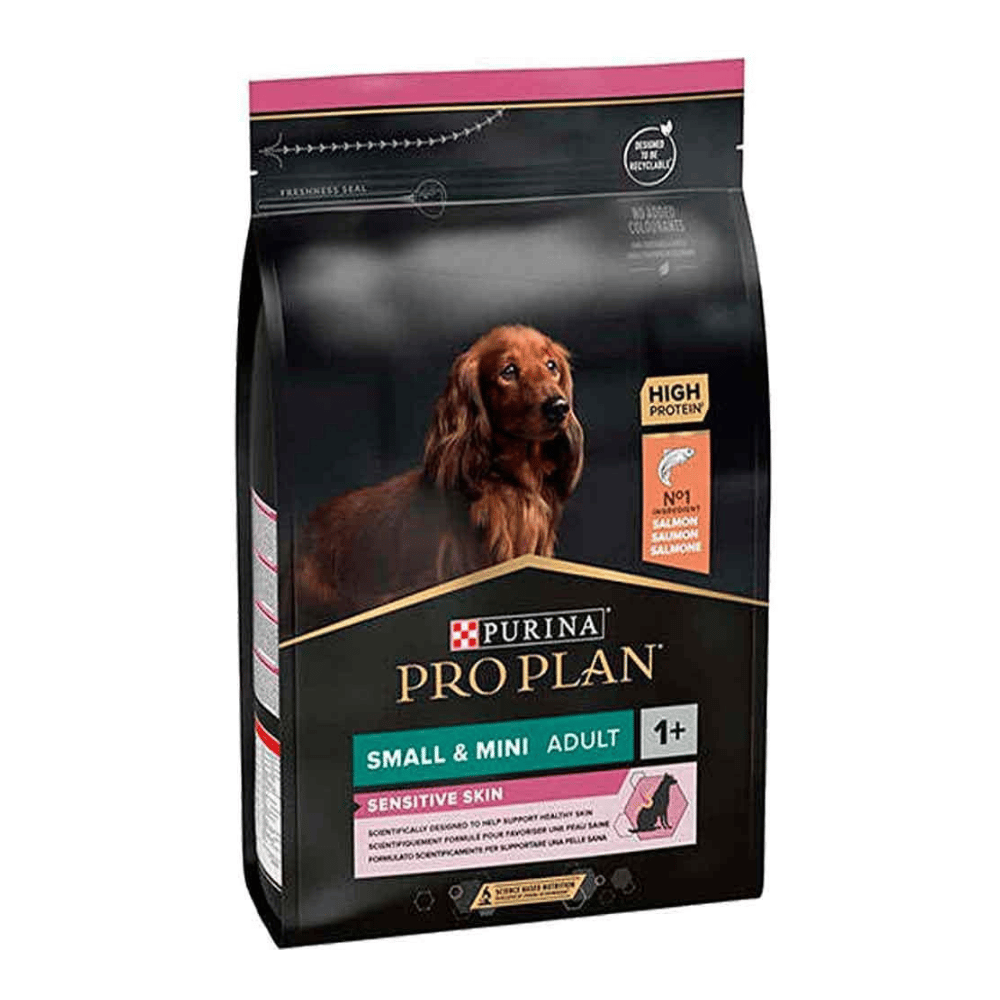 Pro Plan Small&Mini Sensitive Skin Somonlu ve Pirinçli Küçük Irk Yetişkin Köpek Maması 3kg