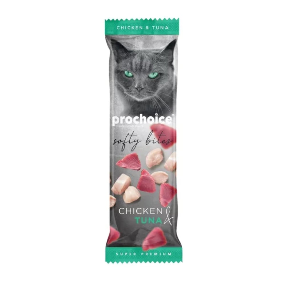ProChoice Softy Bites Tavuklu ve Ton Balıklı Kediler için Yumuşak Atıştırmalık 24x10gr