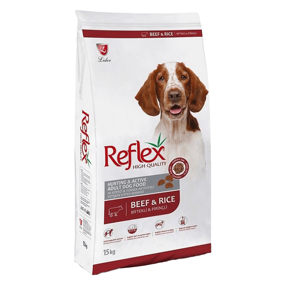 Reflex Biftekli Yüksek Enerjili Yetişkin Köpek Maması 15kg