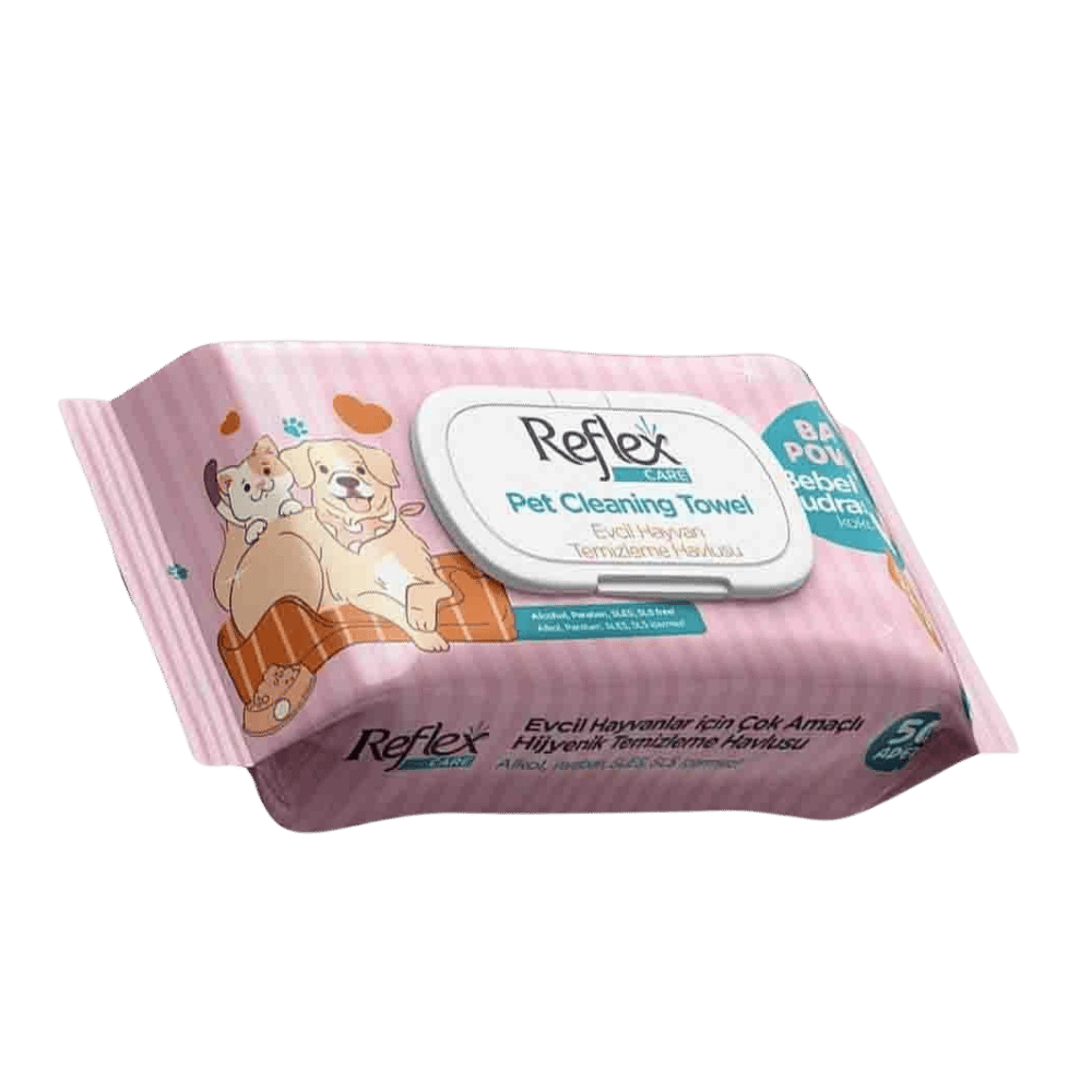 Reflex Care Evcil Hayvanlar İçin Çok Amaçlı Hijyenik Temizleme Havlusu 50adet