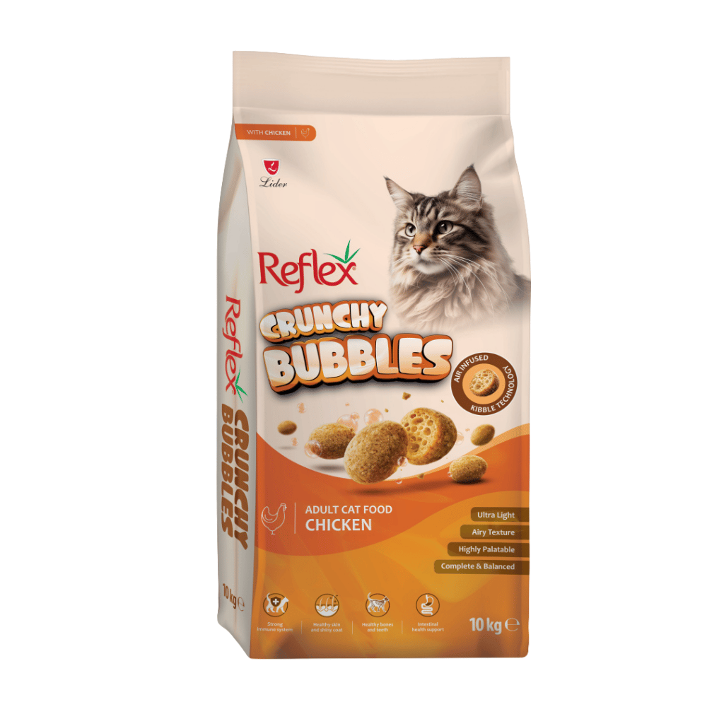 Reflex Crunchy Bubbles Tavuklu Yetişkin Kedi Maması 10kg