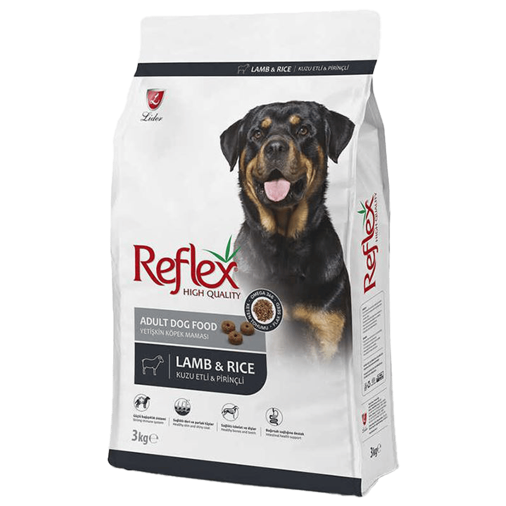 Reflex Kuzu Etli ve Pirinçli Yetişkin Köpek Maması 3kg