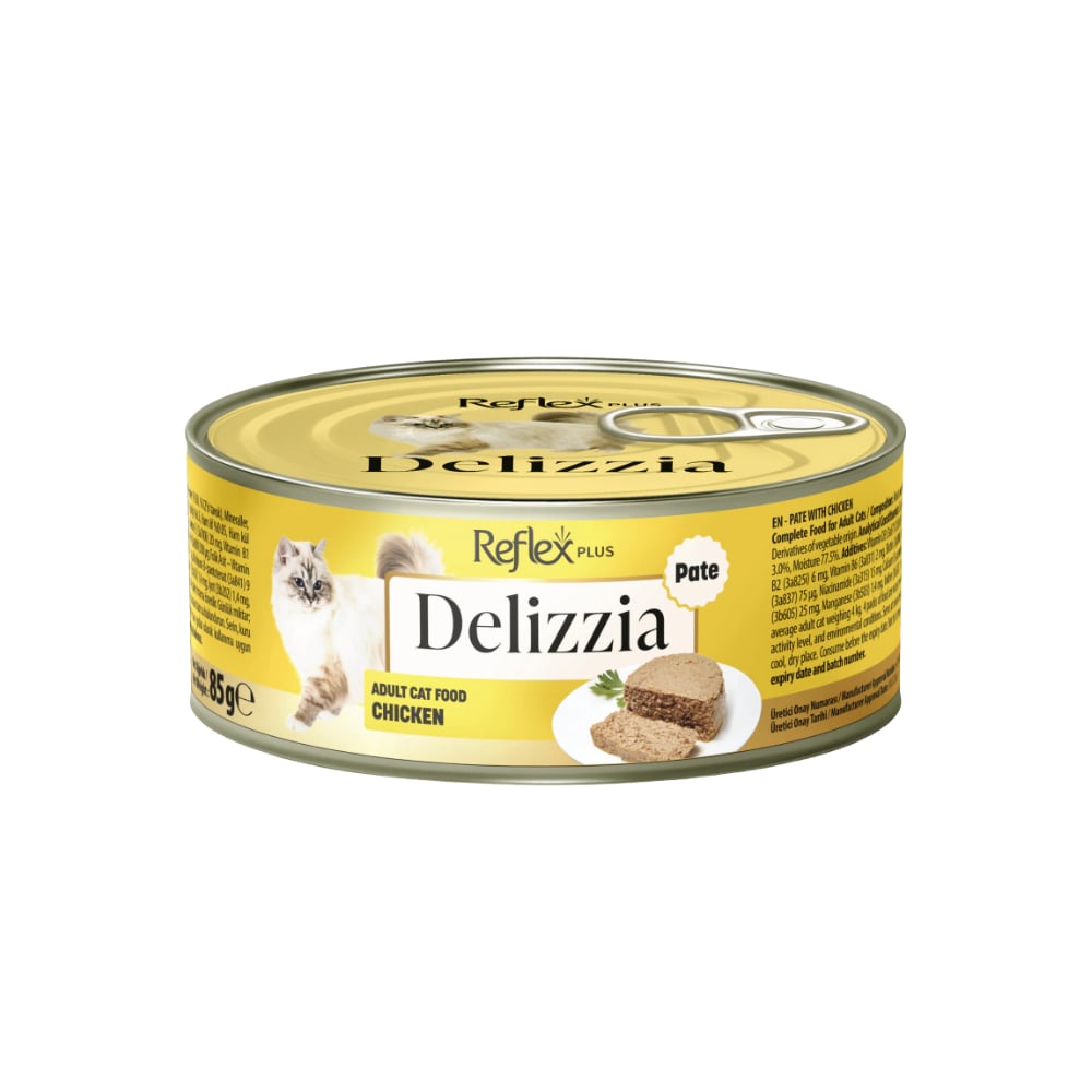 Reflex Plus Delizzia Tavuklu Ezme Yetişkin Kedi Konservesi 85 gr