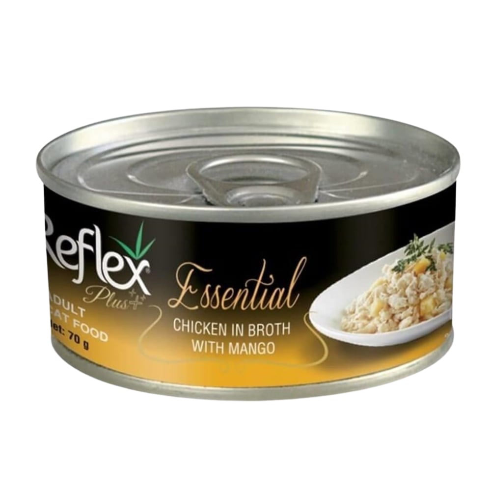 Reflex Plus Essential Tavuklu ve Mangolu Yetişkin Kedi Konservesi 70gr