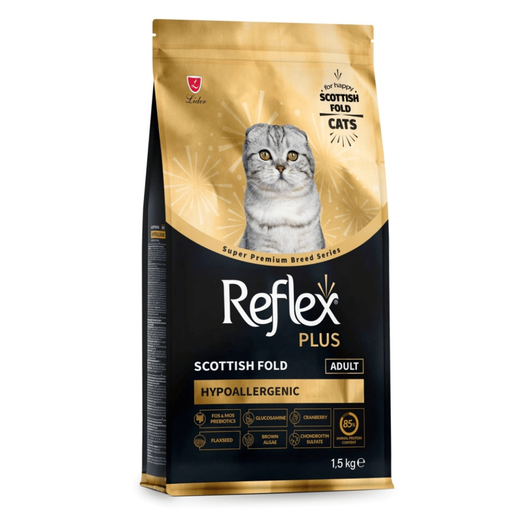 Reflex Plus Hipoalerjenik Scottish Fold Yetişkin Kedi Maması 1,5 kg