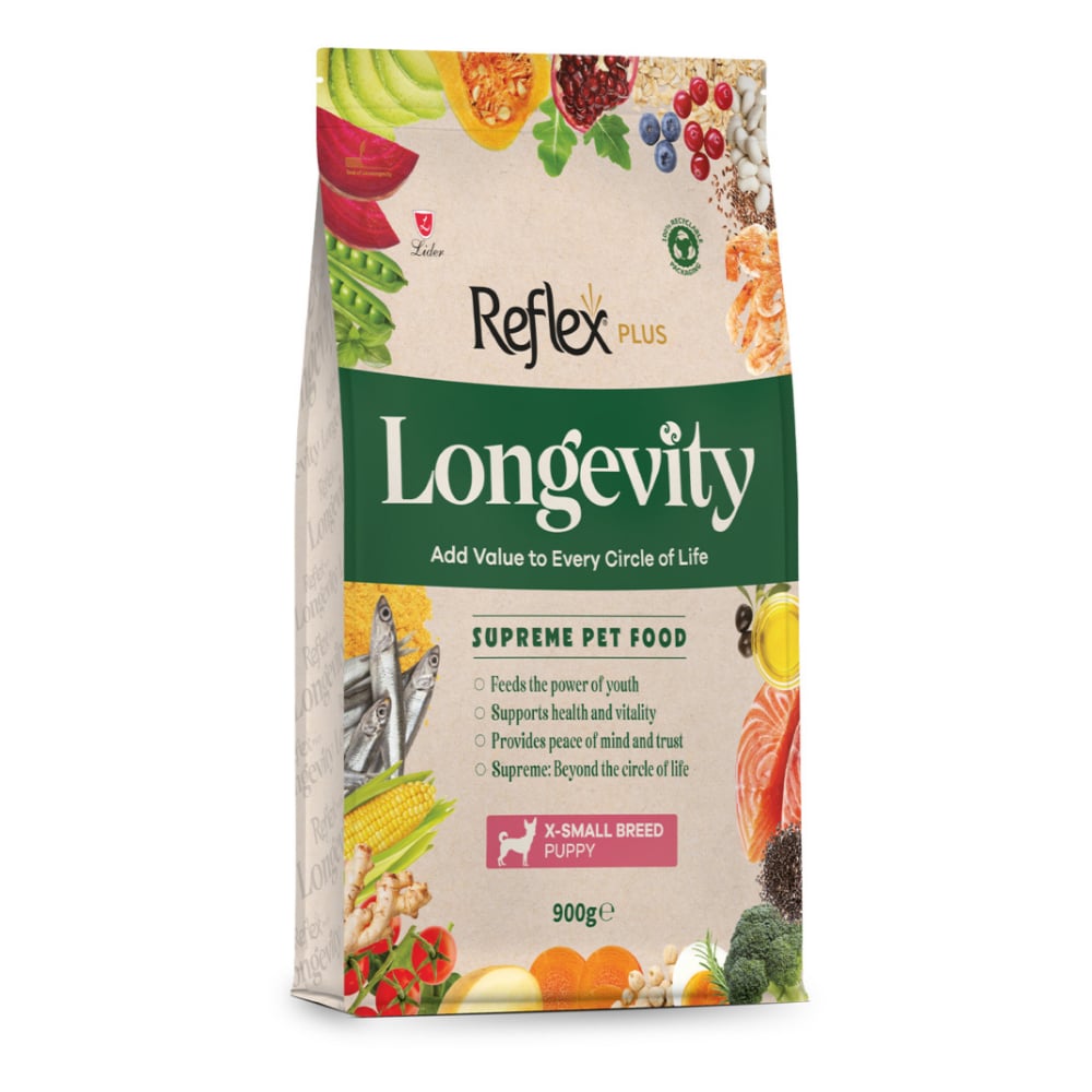 Reflex Plus Longevity Hipoalerjenik Çok Küçük Irk Yavru Köpek Maması 900gr
