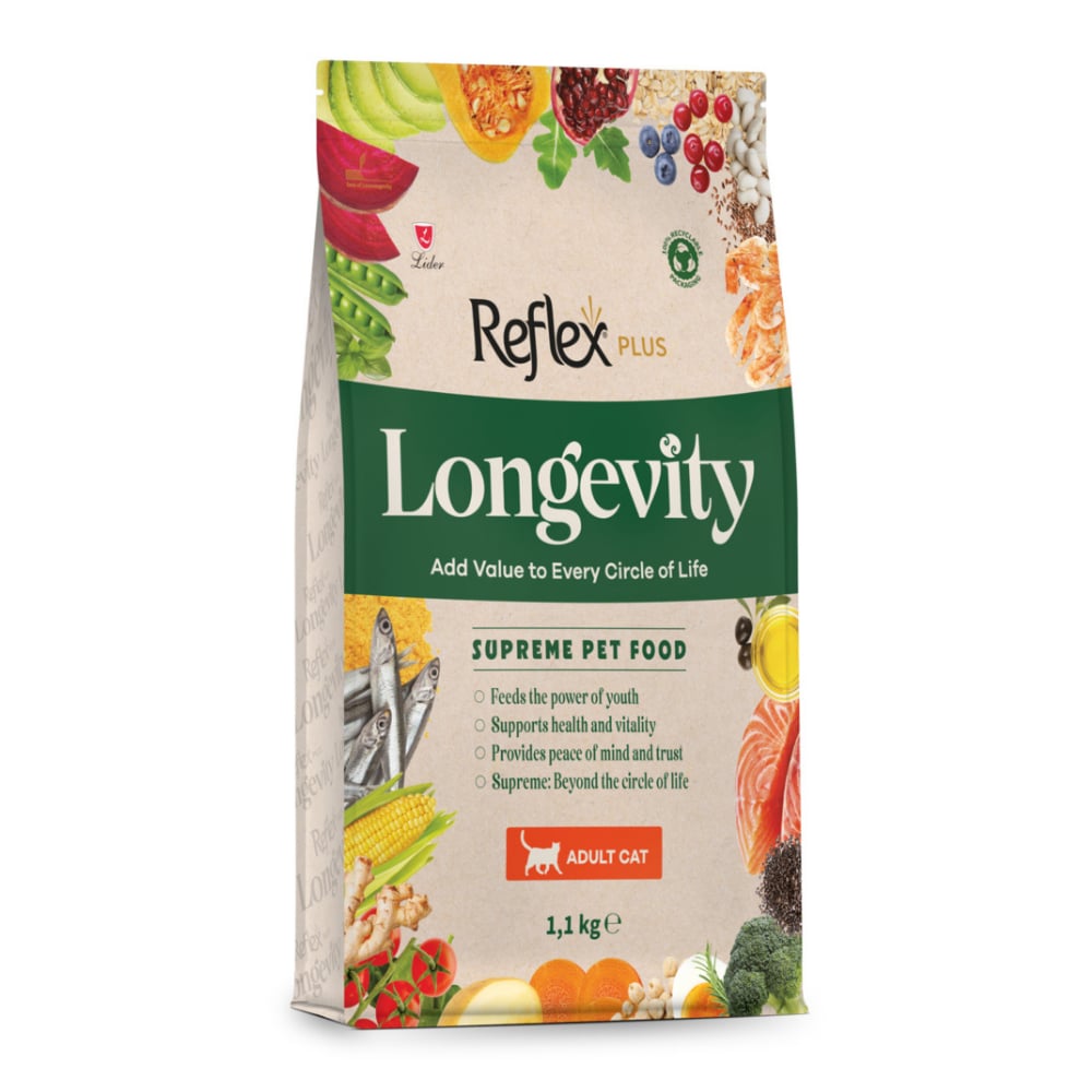 Reflex Plus Longevity Hipoalerjenik Yetişkin Kedi Maması 1.1kg