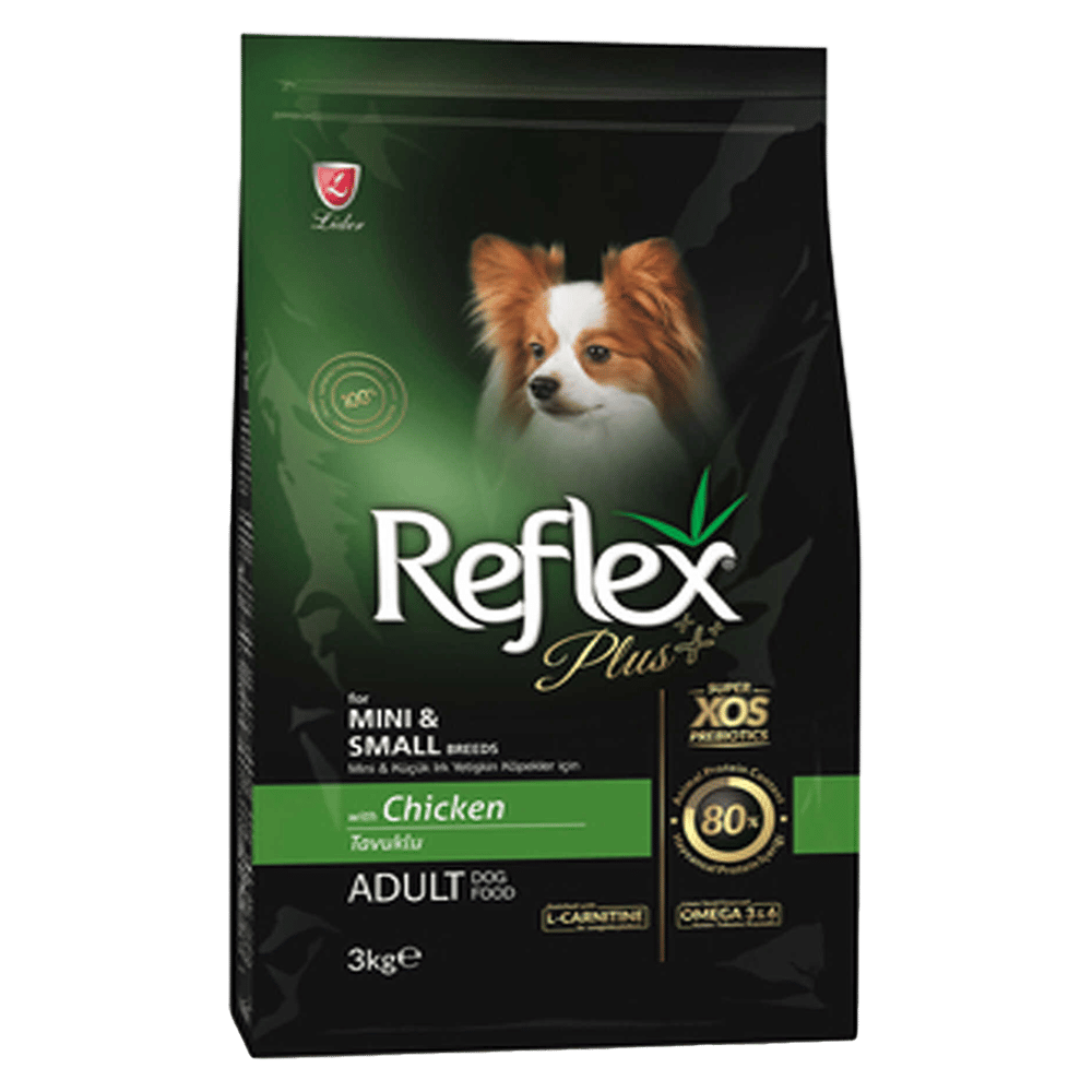 Reflex Plus Mini ve Küçük Irk Tavuklu Yetişkin Köpek Maması 3kg
