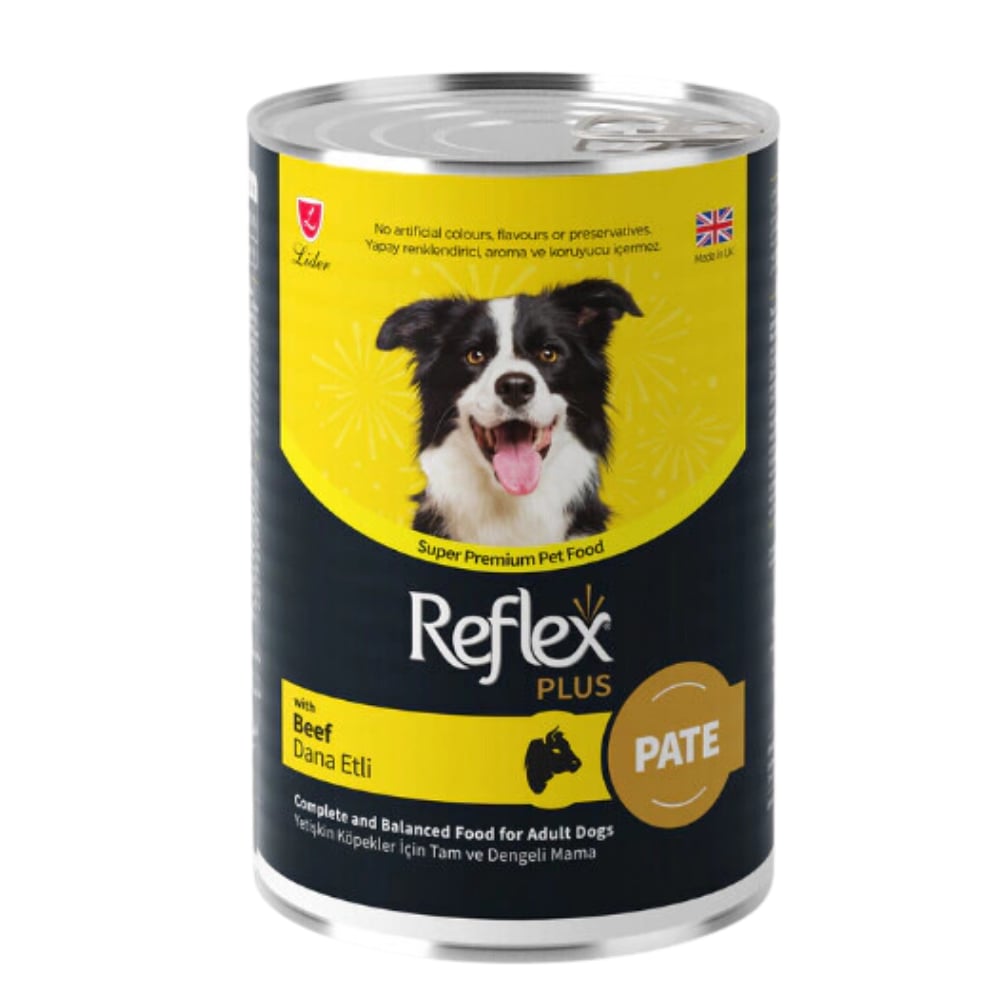 Reflex Plus Parça Dana Etli Ezme Yetişkin Köpek Konservesi 395gr