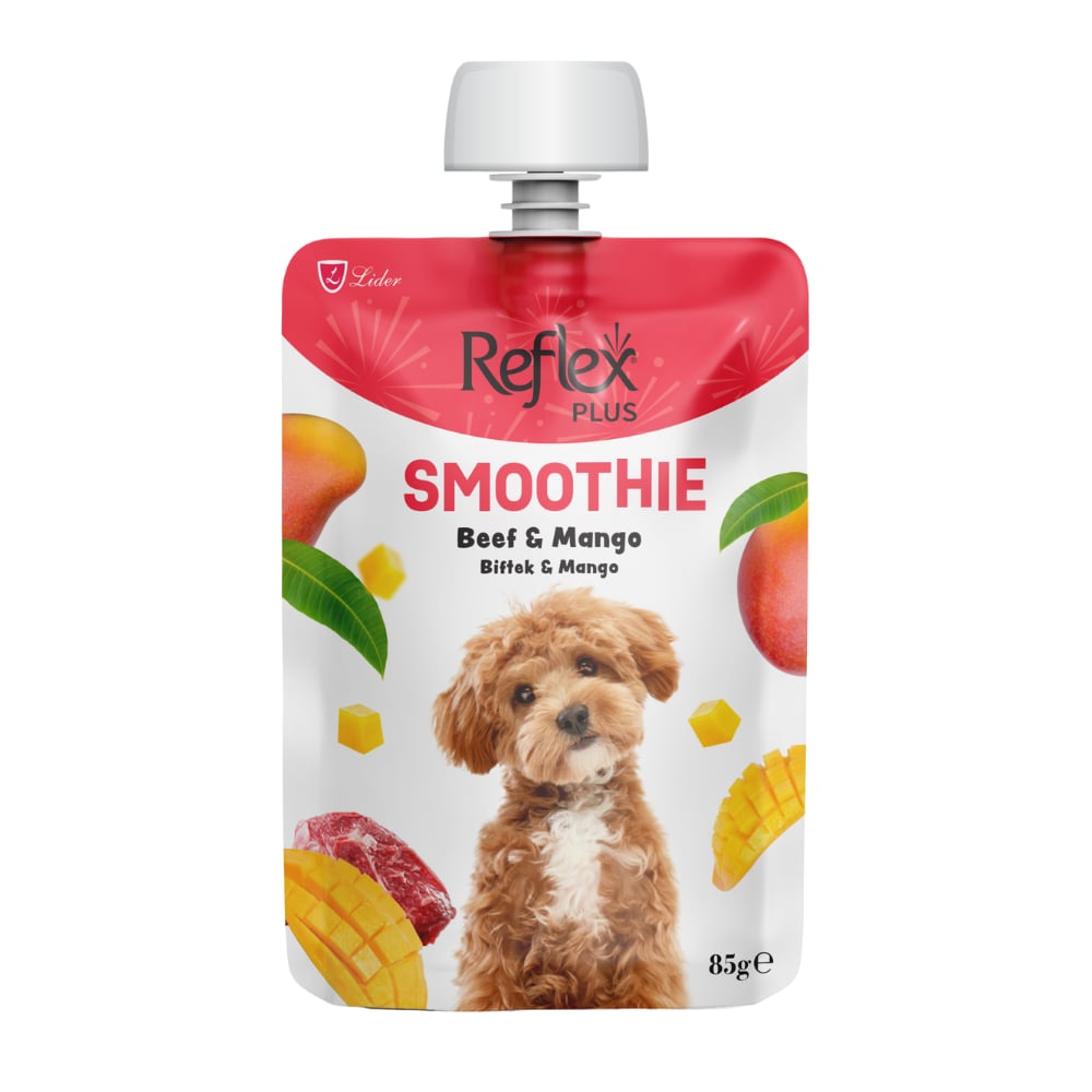 Reflex Plus Smoothie Biftekli ve Mangolu Sıvı Köpek Ödülü 85 gr