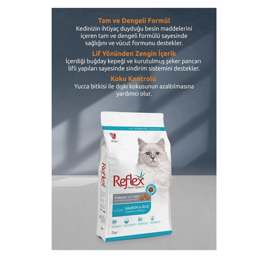 Reflex Somonlu Kısırlaştırılmış Kedi Maması 15 kg