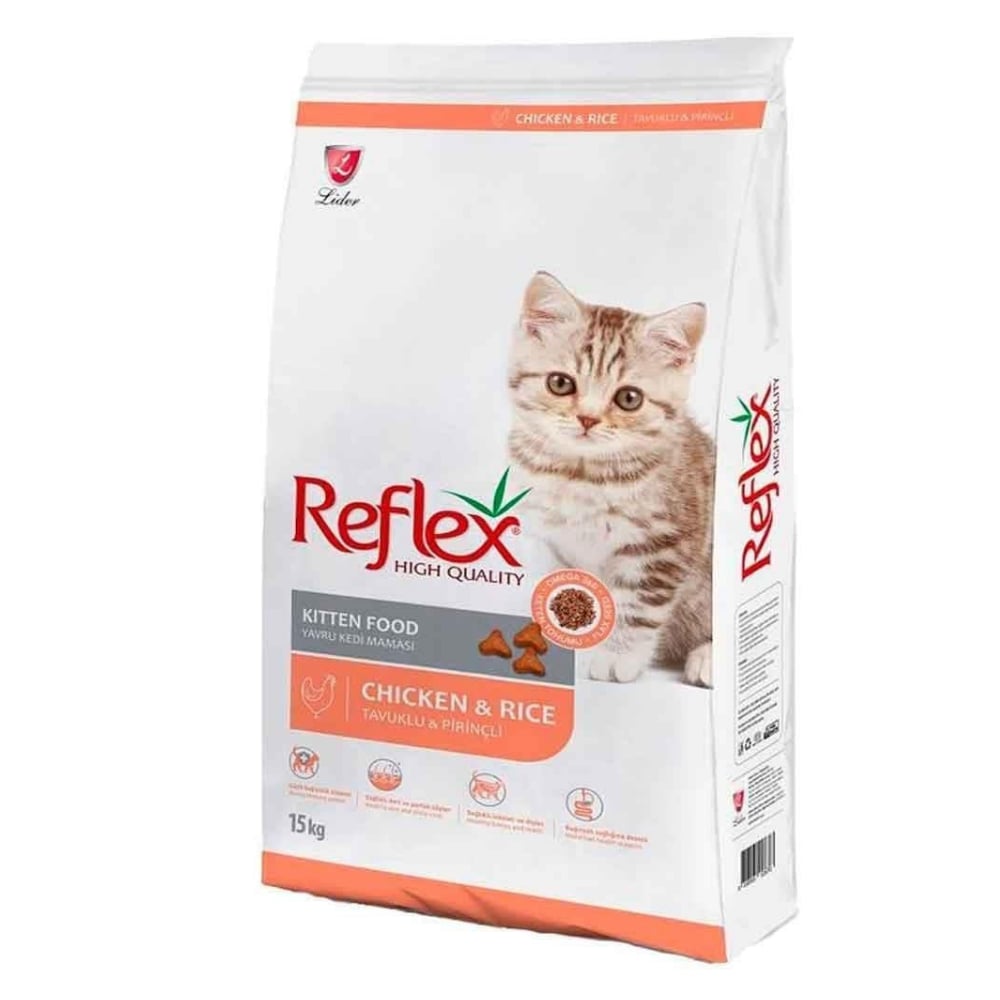 Reflex Tavuklu ve Pirinçli Yavru Kedi Maması 15 kg