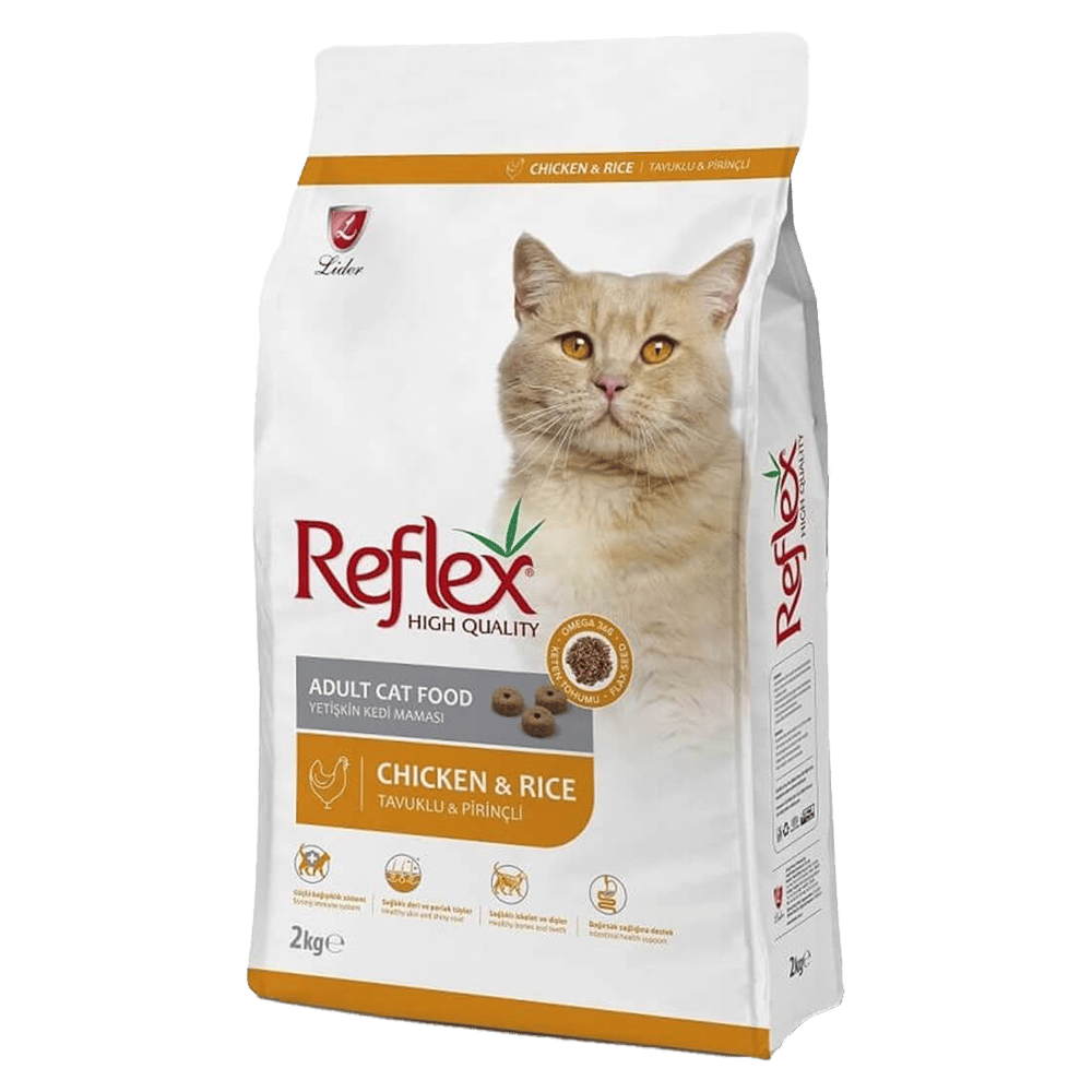 Reflex Tavuklu ve Pirinçli Yetişkin Kedi Maması 2kg