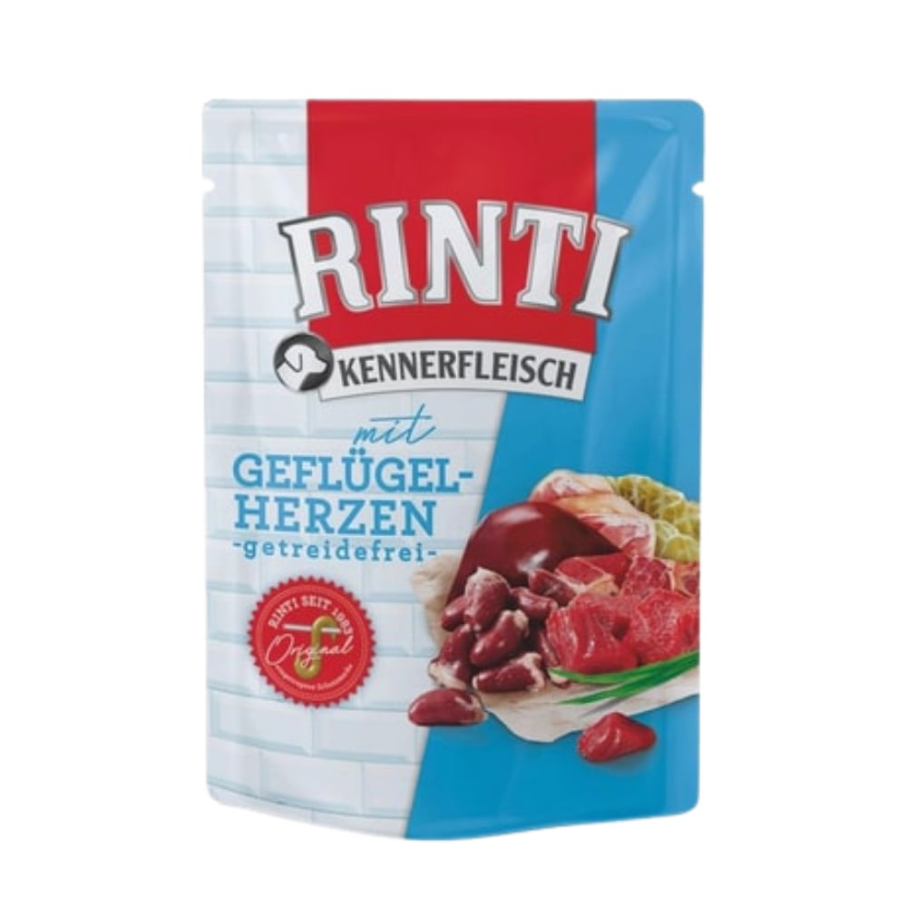 Rinti Yürekli Pouch Yetişkin Köpek Yaş Maması 400 Gr
