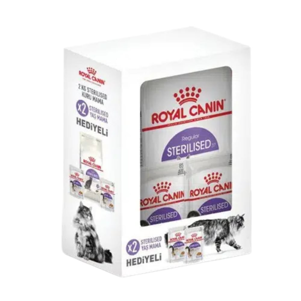 Royal Canin Sterilised 37 Kısırlaştırılmış 2 Kg Yaş Mama Hediyeli Kedi Maması