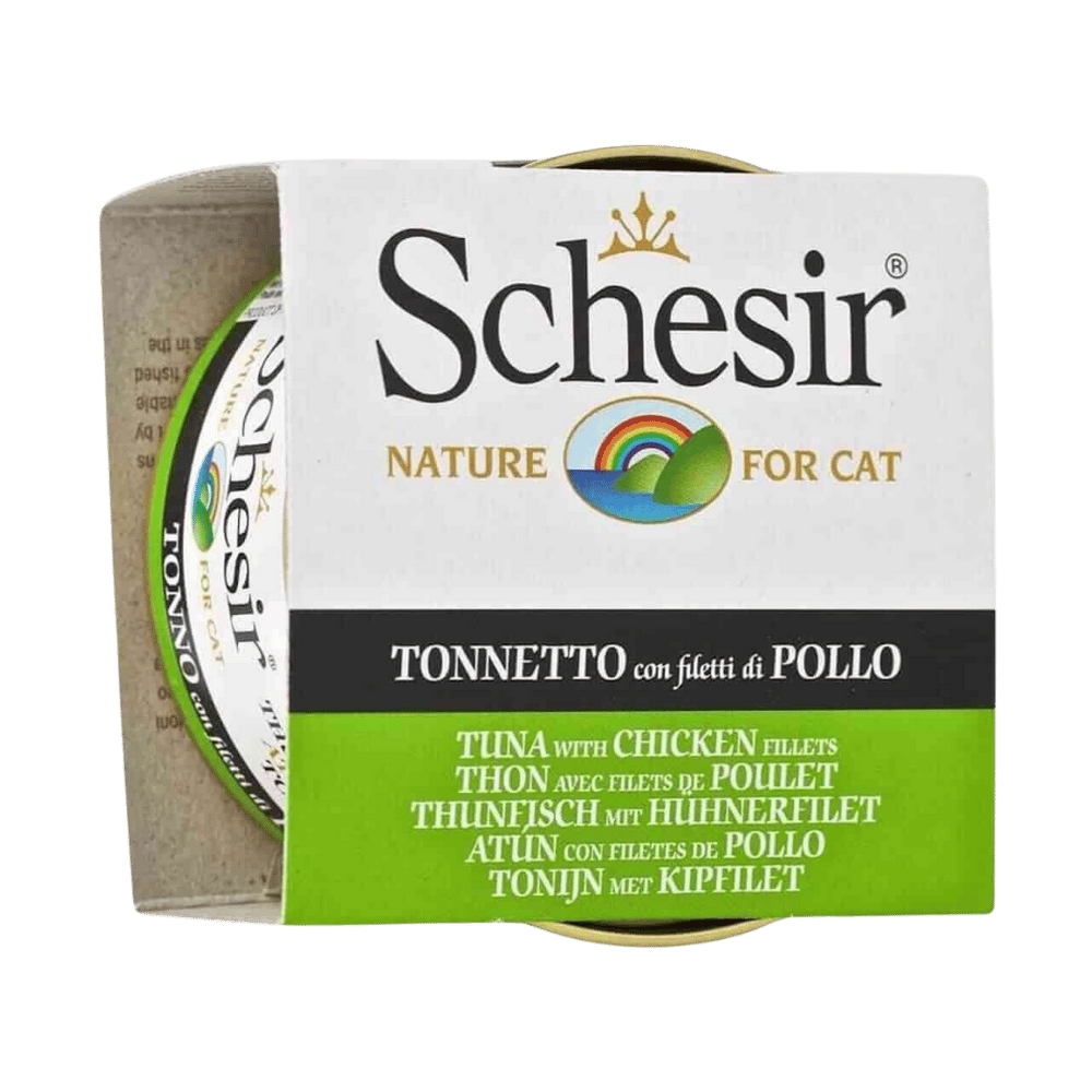 Schesir Jelly Ton Balığı ve Tavuk Jöle İçinde Yetişkin Kedi Konservesi 85gr