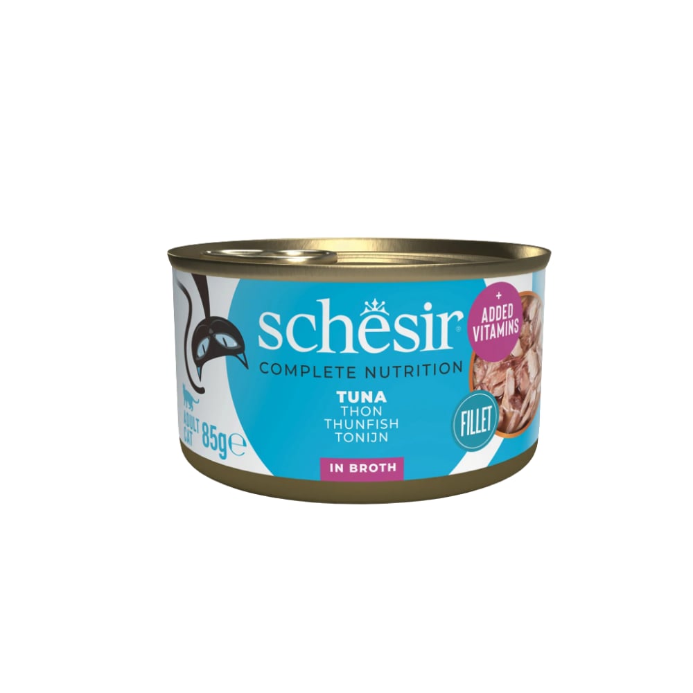 Schesir Ton Balıklı Pişirme Suyunda Yetişkin Kedi Konservesi 85 gr