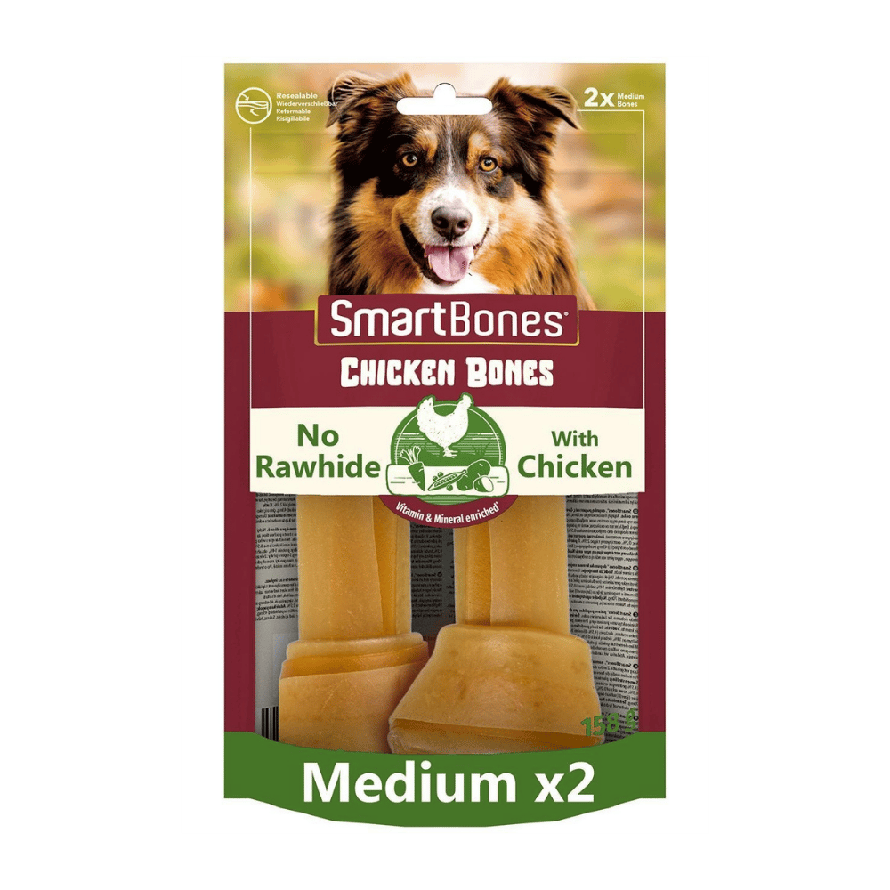 SmartBones Köpek Ödül Kemiği Tavuklu Medium (2li) 158g