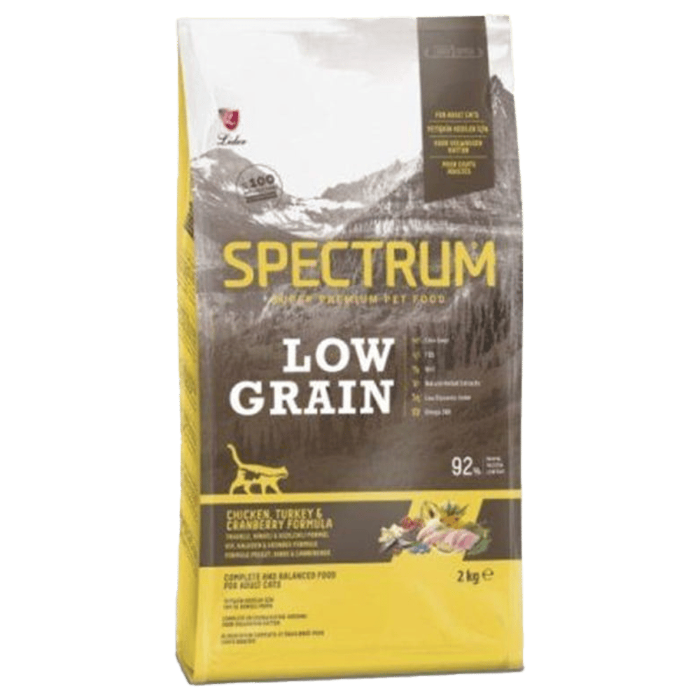 Spectrum Düşük Tahıllı Tavuklu Hindili ve Kızılcıklı Yavru Kedi Maması 2kg