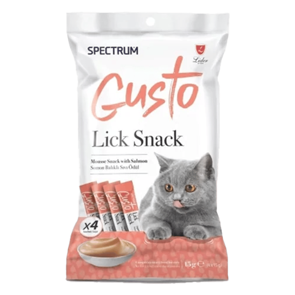 Spectrum Gusto Somonlu Sıvı Kedi Ödül Maması 4x15gr