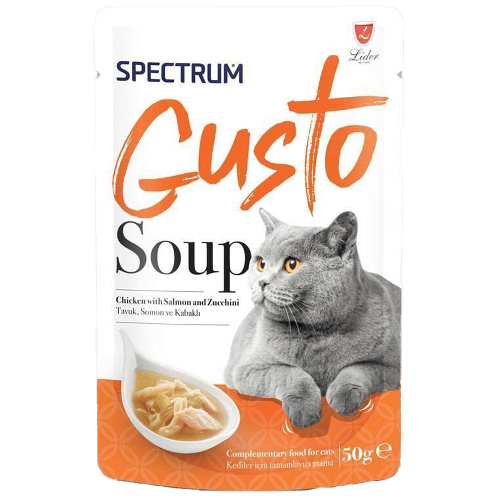 Spectrum Gusto Tavuk Somon ve Kabaklı Kedi Çorbası 50gr