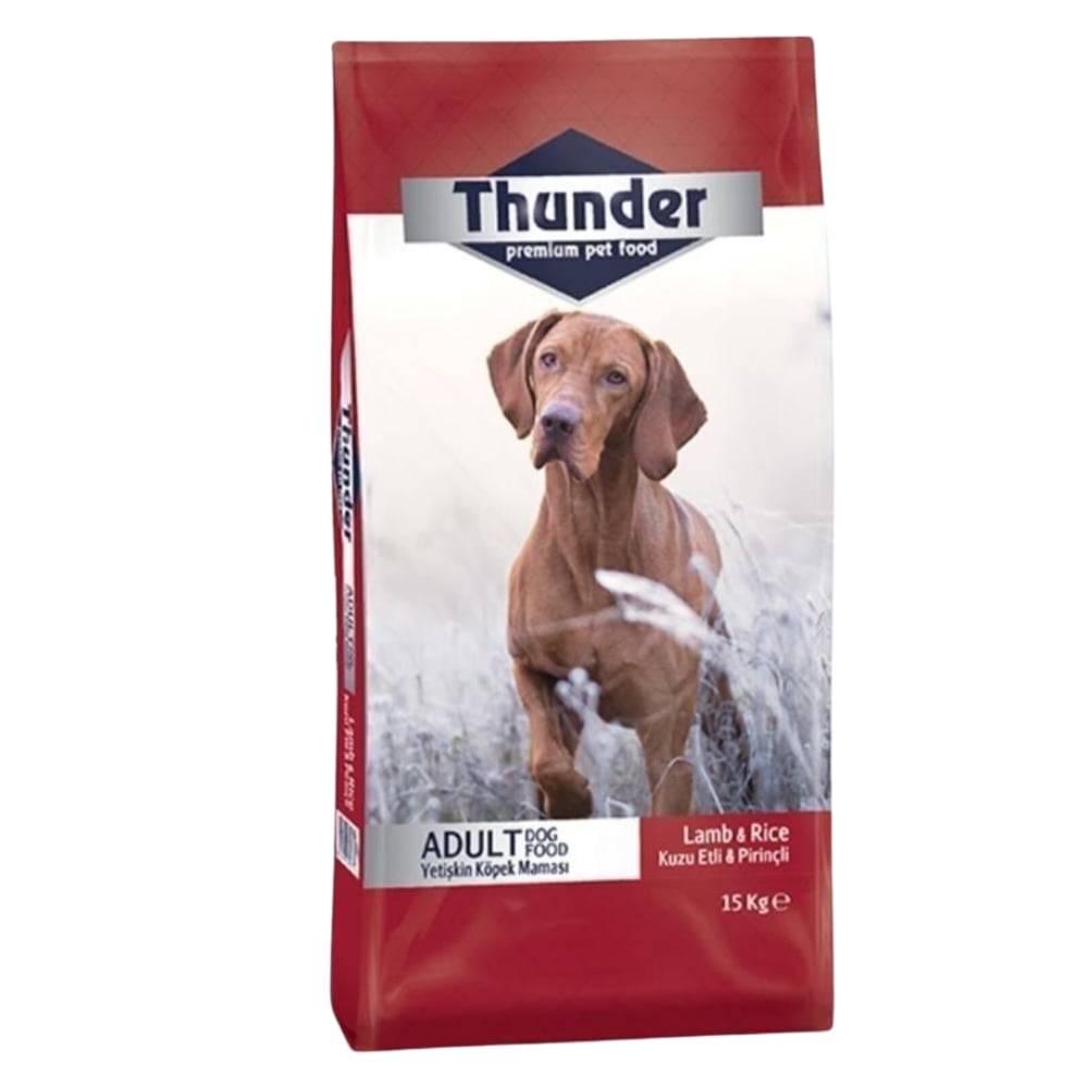 Thunder Kuzu Etli ve Pirinçli Yetişkin Köpek Maması 15 kg