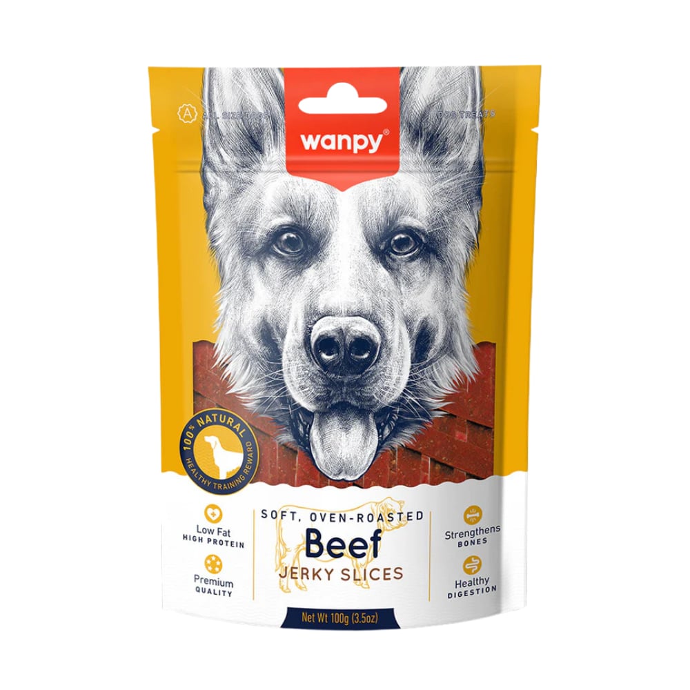 Wanpy Fırınlanmış Soft Gerçek Biftek Dilimleri Köpek Ödülü 100 gr