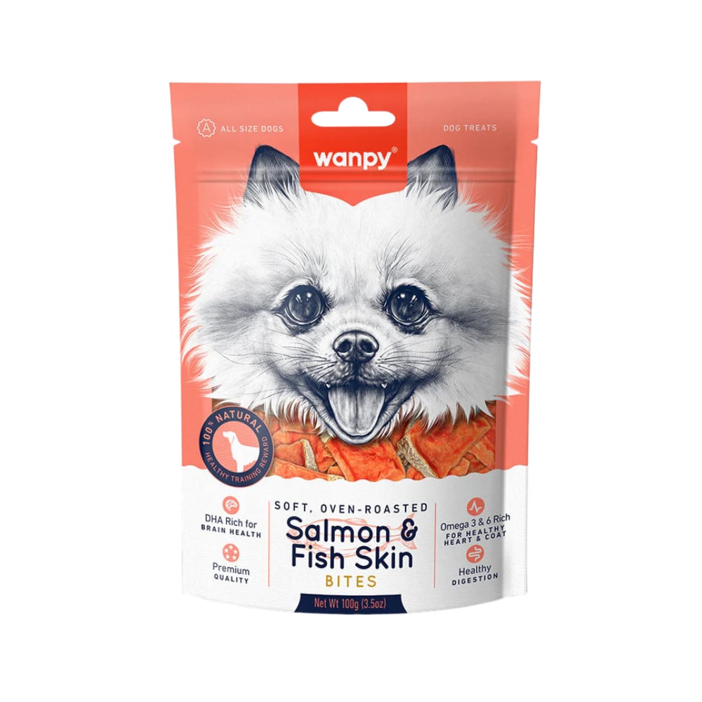 Wanpy Fırınlanmış Soft Gerçek Somon Dilimleri Köpek Ödülü 100 gr