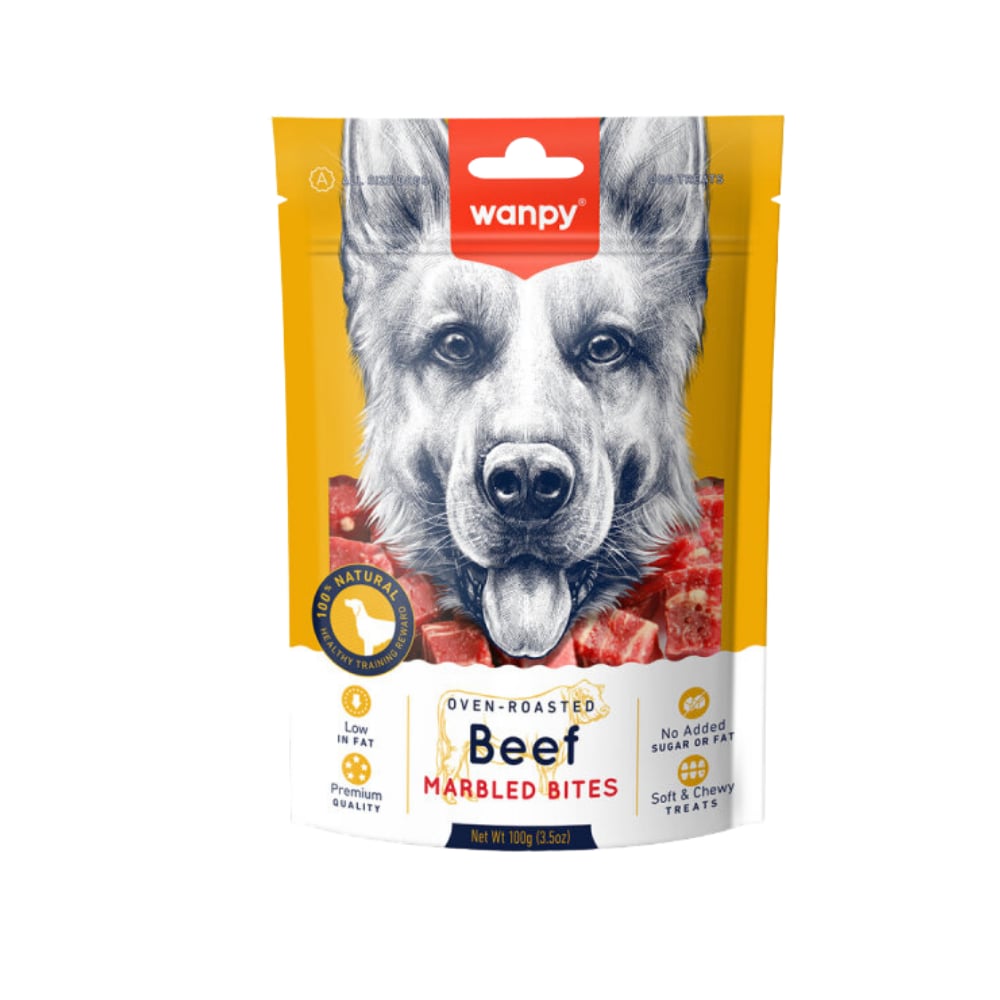 Wanpy Marbled Köpek Ödül Et Parçaları 100 gr
