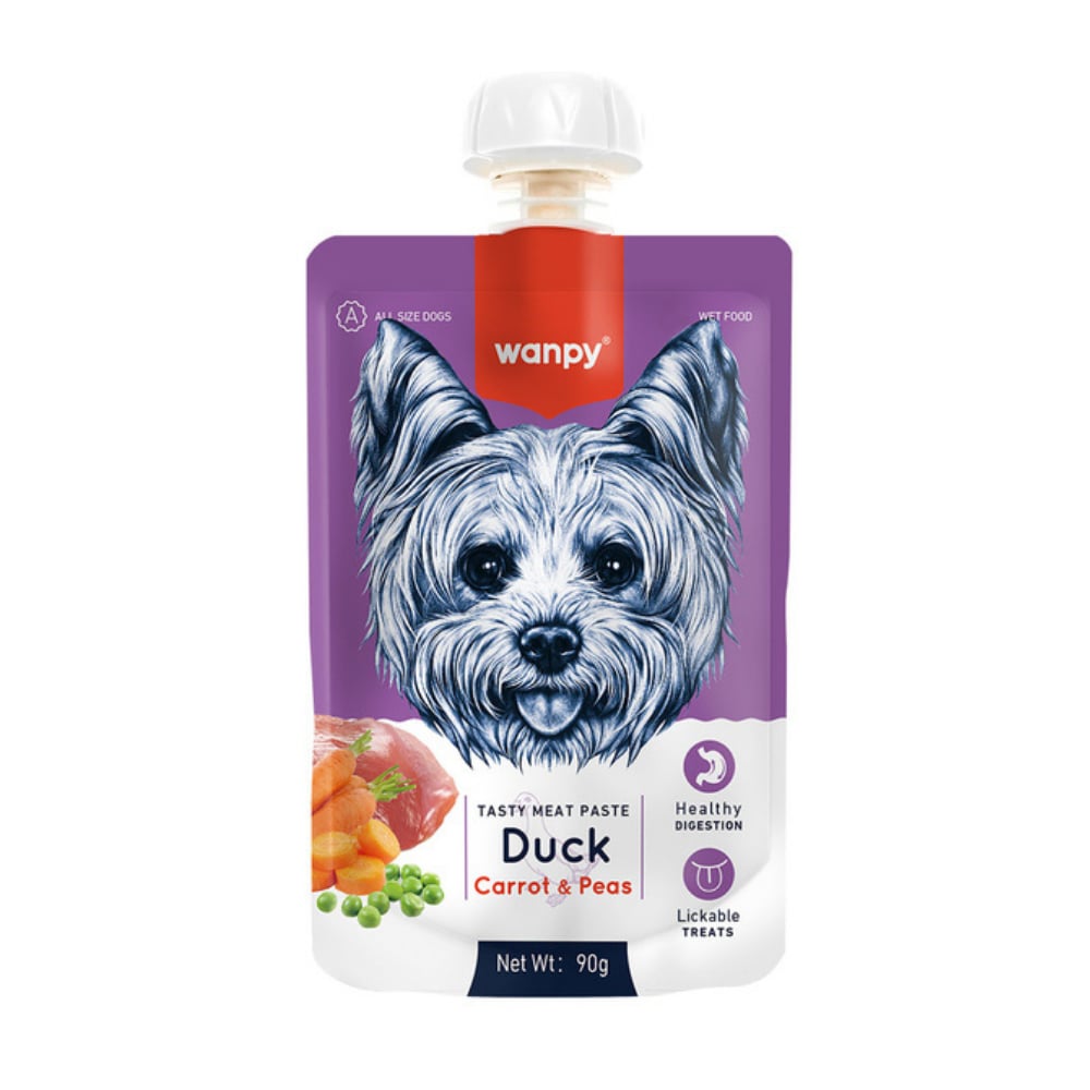 Wanpy Taze Ördekli Ve Havuçlu Köpek Et Ezmesi 90 gr