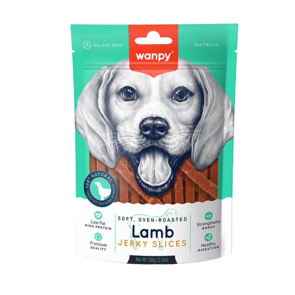 Wanpy Yumuşak Kuzu Eti Dilimleri Köpek Ödülü 100 Gr