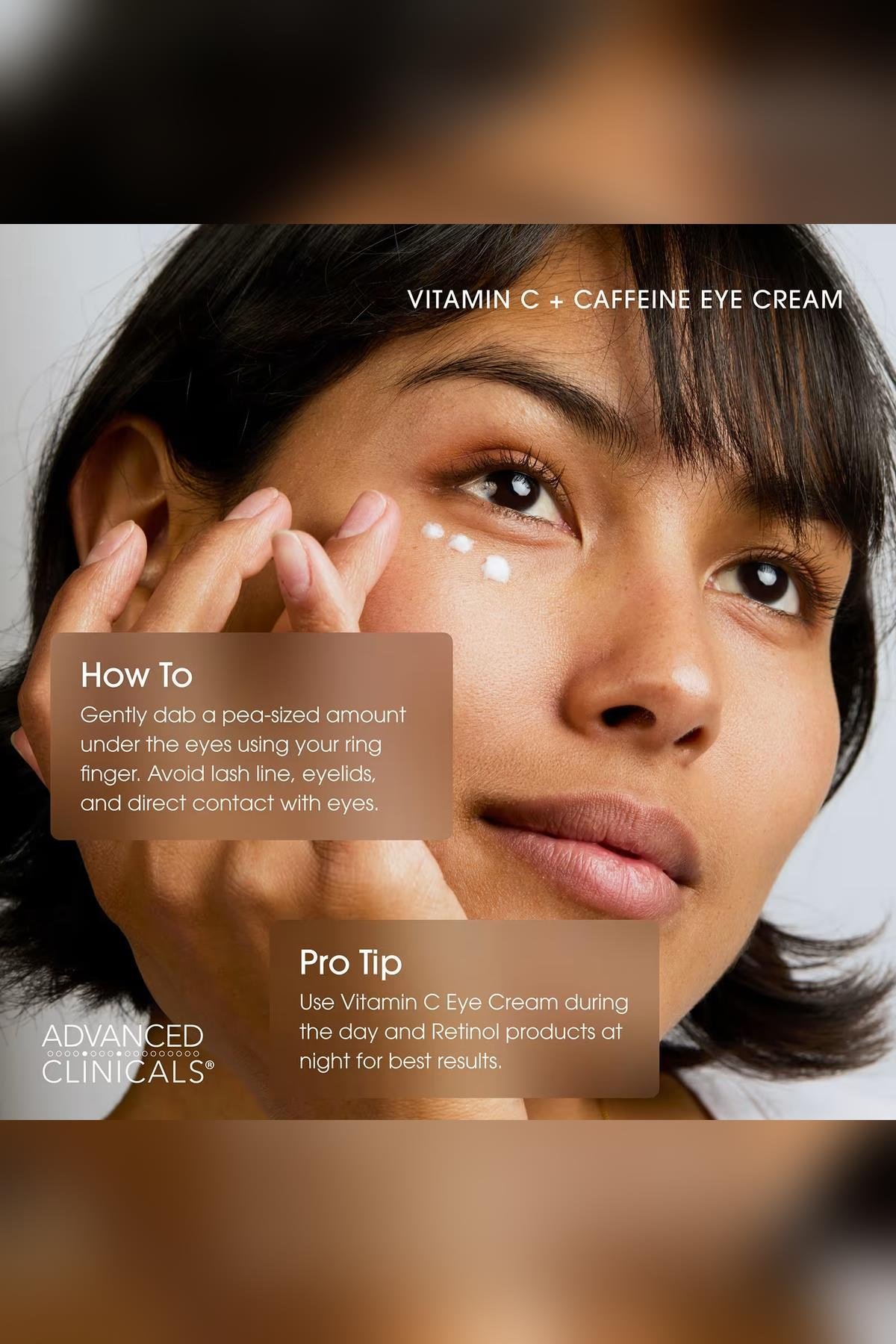 Advanced Clinicals Brightening Vitamin C + Caffeine Aydınlatıcı Göz Kremi 30ML