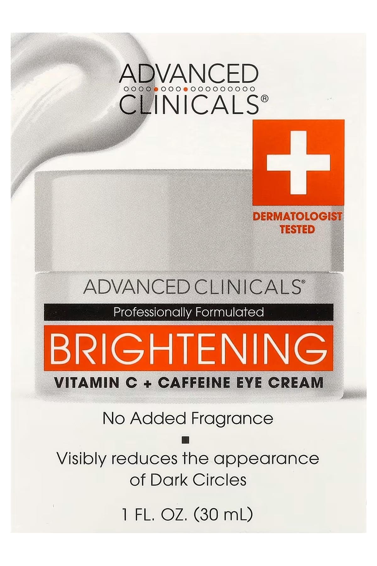 Advanced Clinicals Brightening Vitamin C + Caffeine Aydınlatıcı Göz Kremi 30ML
