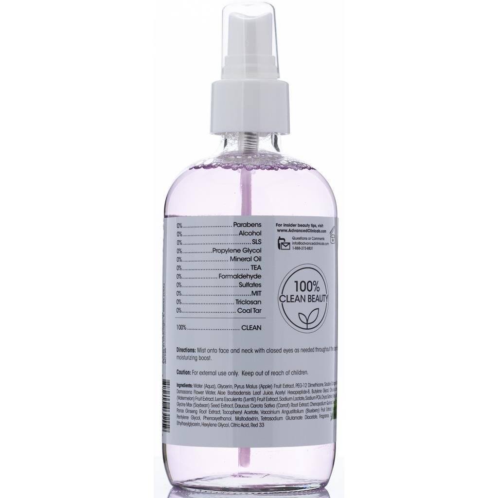 Advanced Clinicals Collagen Rosewater Yüz Spreyi 237ML