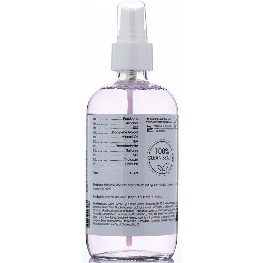 Advanced Clinicals Collagen Rosewater Yüz Spreyi 237ML