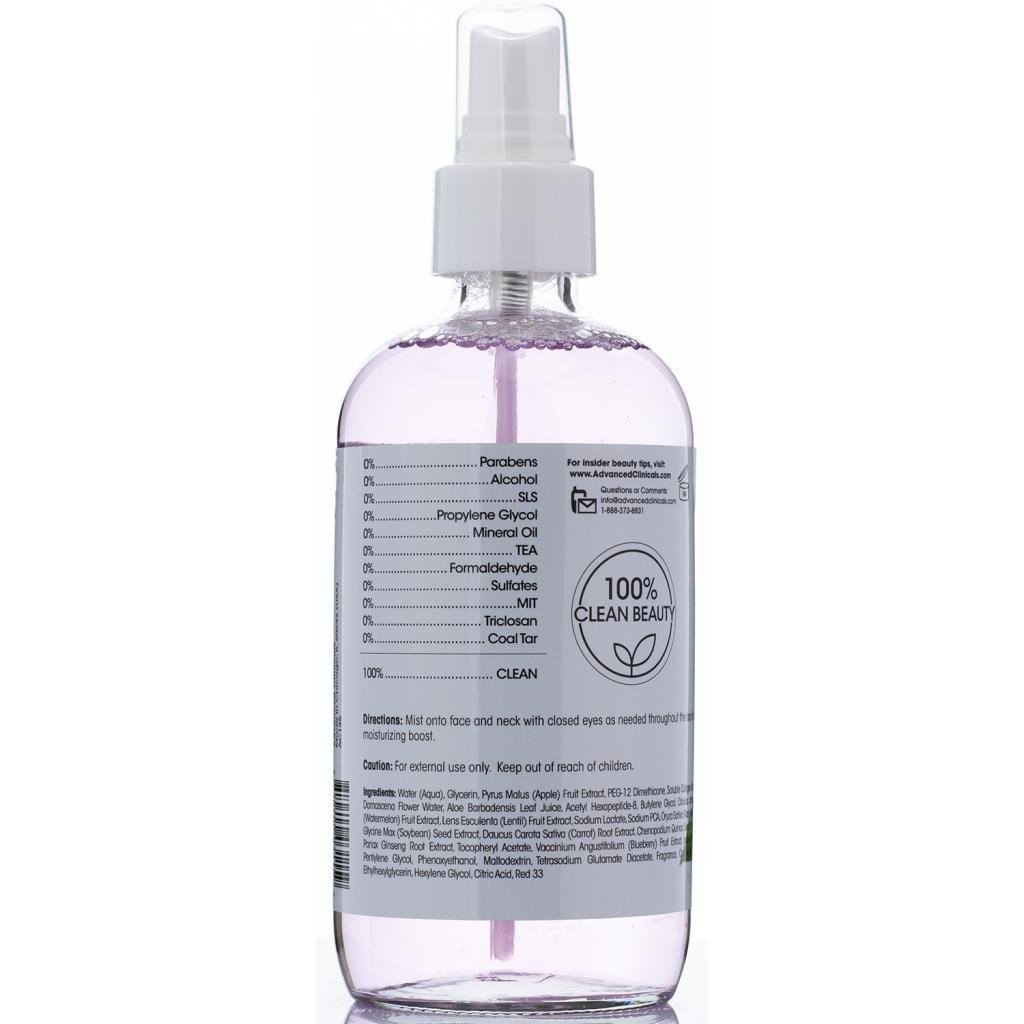 Advanced Clinicals Collagen Rosewater Yüz Spreyi 237ML